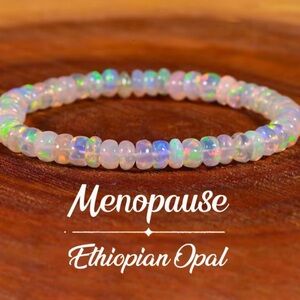 ⚪️💎⚪️ “ETHIOPIAN OPAL”BRACELET FOR MENOPAUSE ~ HEALING STONE❗️⚪️💎⚪️